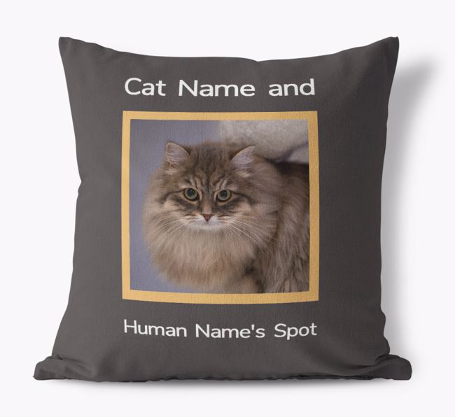 Our Spot: {breedCommonName} Photo Upload Pillow